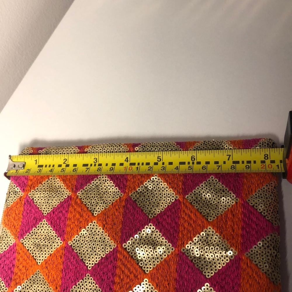 Sequined Patterned Pouch - Picture 6 of 6